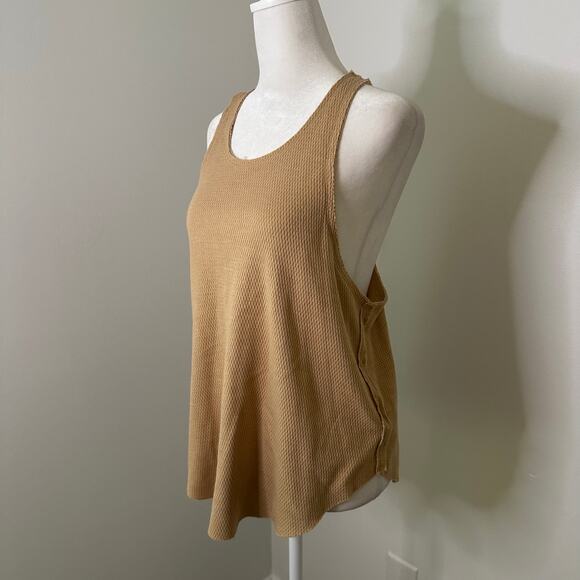 We the Free (Free People) light brown/tan textured tank top size S - Picture 2 of 10